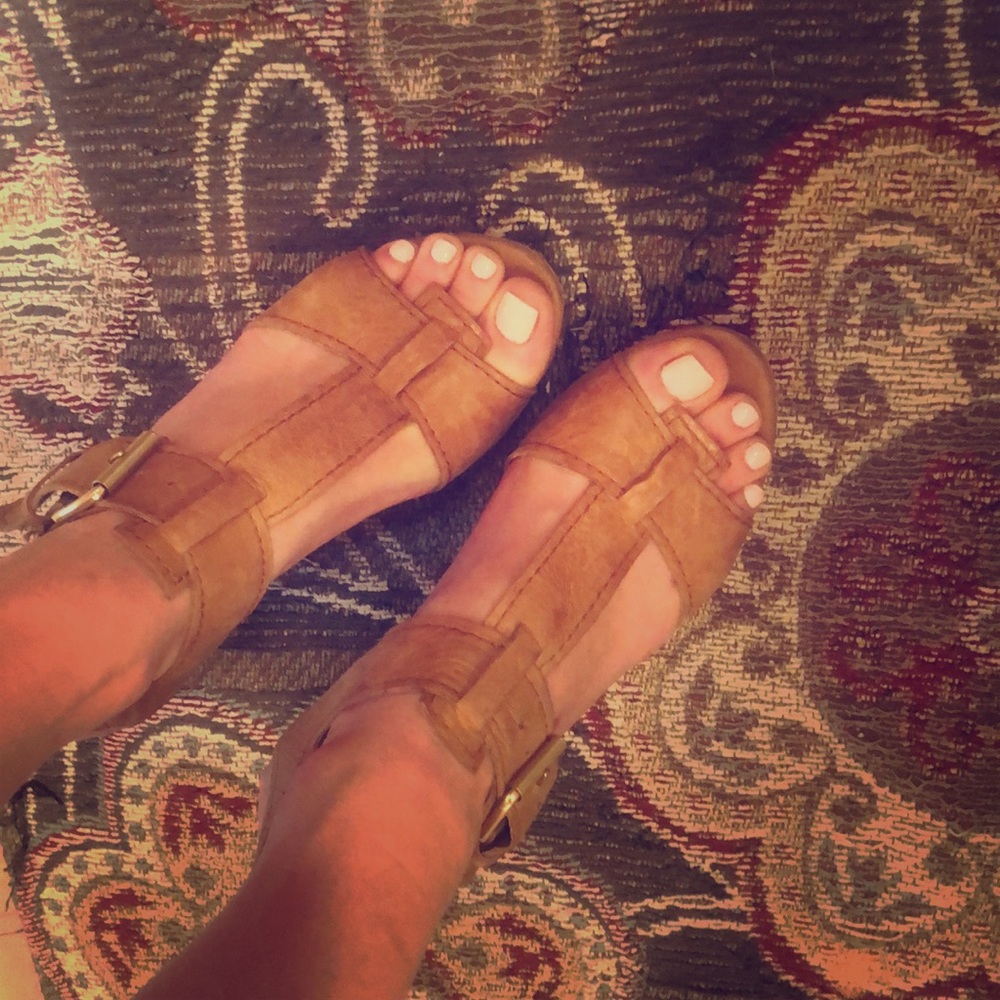 Platform heel sandals